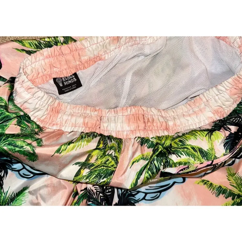 Rebel Minds Men's Island Board Short Summer Swim Trunks vacaycore SZ Medium